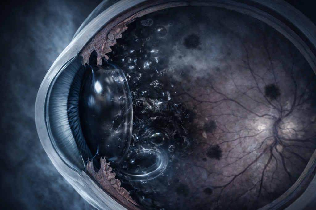 Microscopic Toxic Plaque Affecting Eye Pressure In Glaucoma